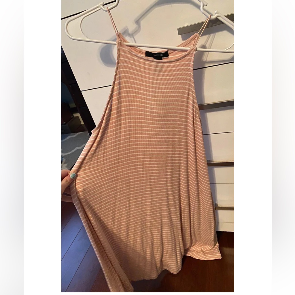 Forever 21 Pink Striped Dress